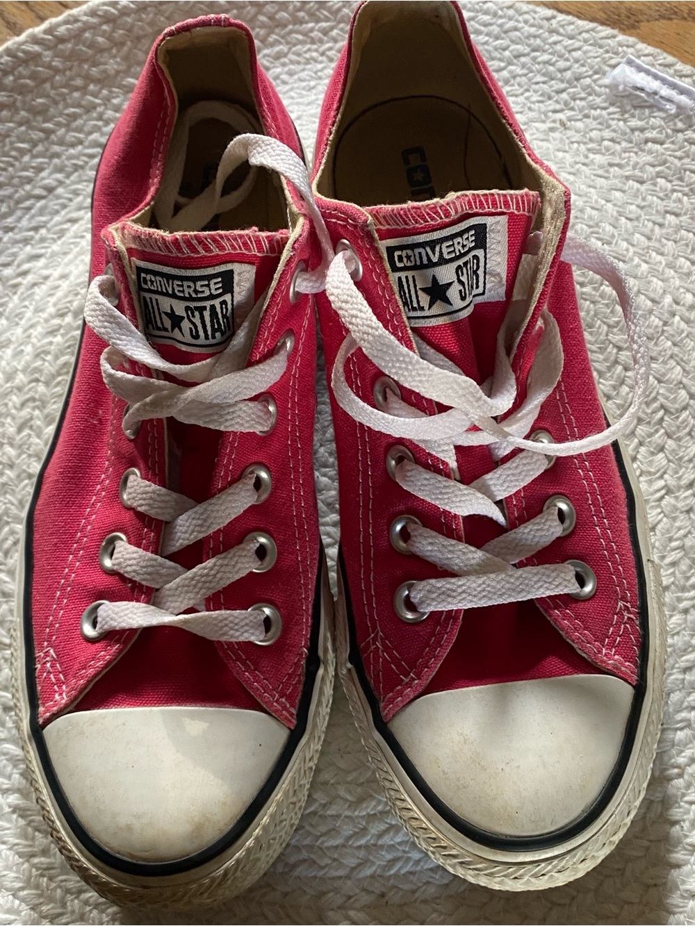 Converse All Star Low Top Sneakers - Red Pink